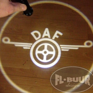 Lys Leder Med DAF Logo