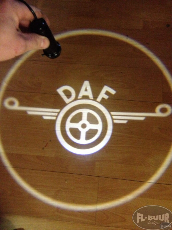 Lys Leder Med DAF Logo