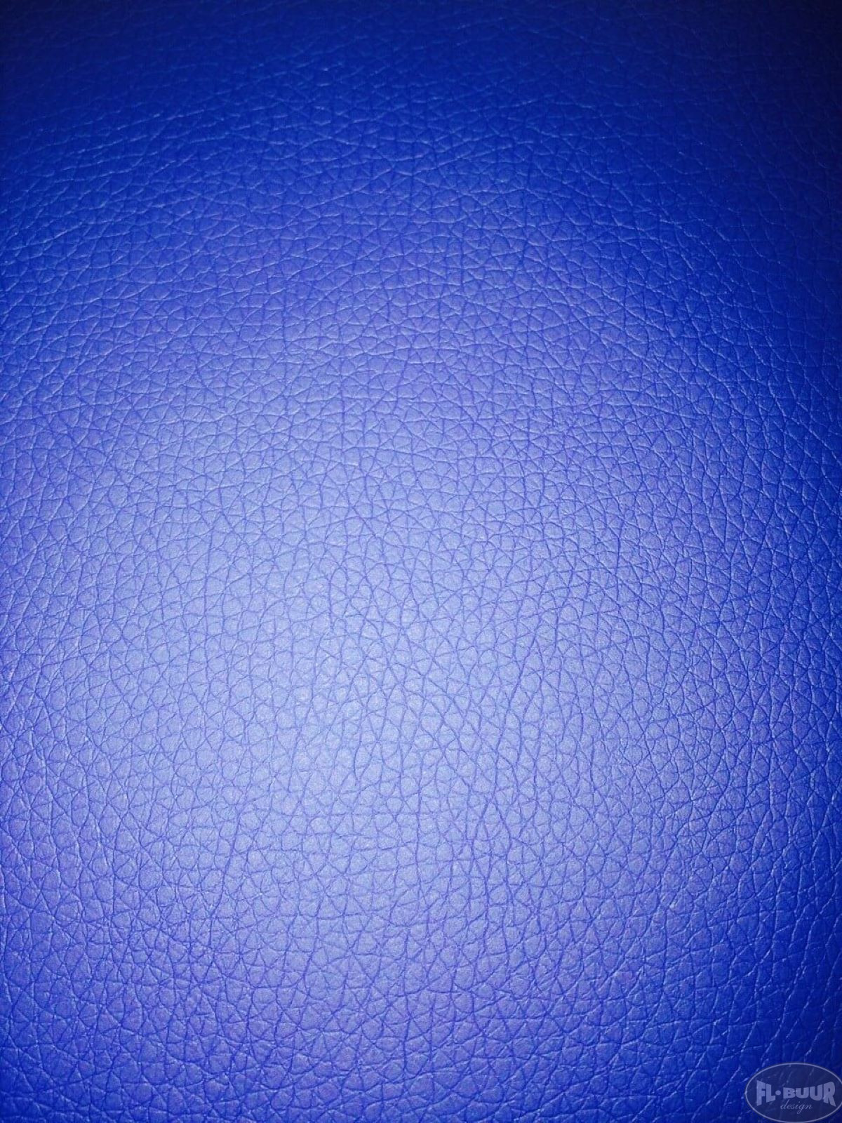 2131 Cobolt Blue læderlook uden mønster