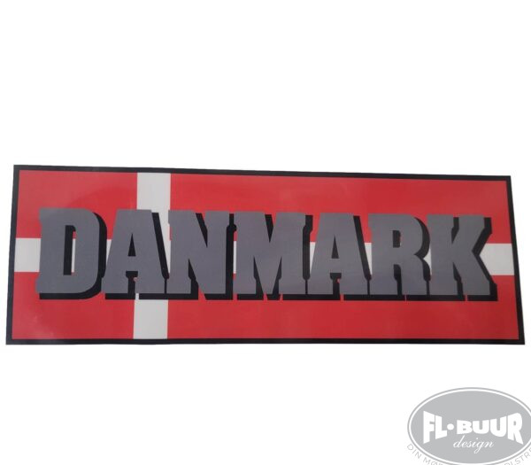 Danmark Flag Klistermærke