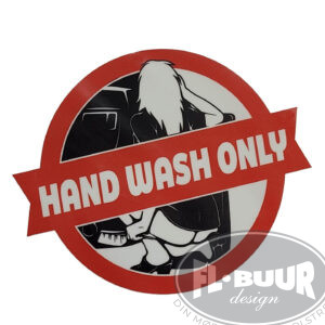 Hand Wash Only Klistermærke