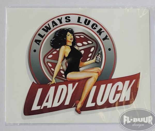 Lady Luck - Always Lucky Klistermærke