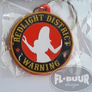 Redlight District Warning Nøglering