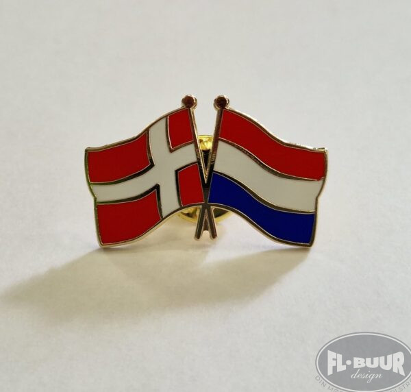 Danmark-Holland Flag Pin