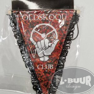 Vimpel Old Skool Club Rød Plys