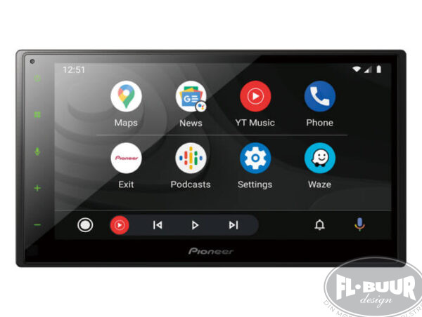 Pioneer 2-DIN Bilradio 6,8" Skærm Med Apple CarPlay & Android Auto - Kort Model ekstra billede 1