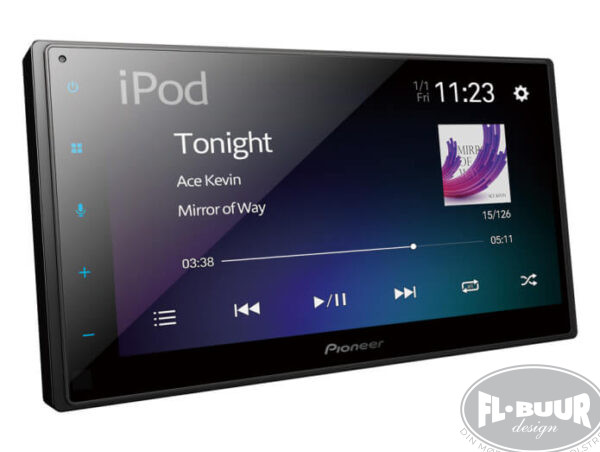 Pioneer 2-DIN Bilradio 6,8" Skærm Med Apple CarPlay & Android Auto - Kort Model ekstra billede 2