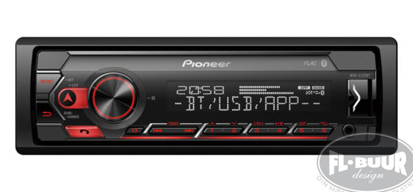 Pioneer Enkelt DIN Bilradio Med Bluetooth