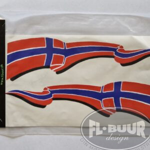 Klistermærke - Flag Norge