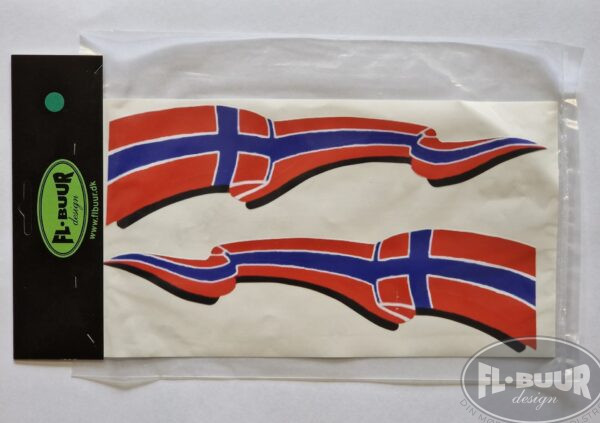 Klistermærke - Flag Norge