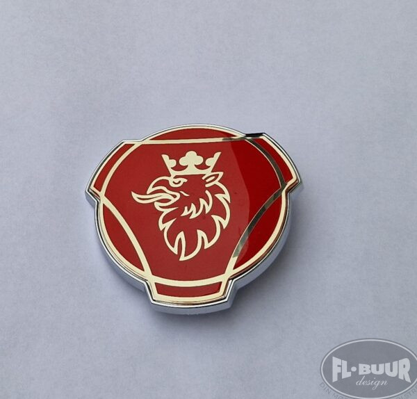 Emblem - Scania Griffen (Rød/Sølv)