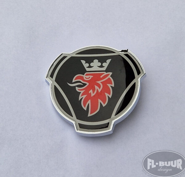 Emblem - Scania Griffen (Sort/Rød/Sølv)