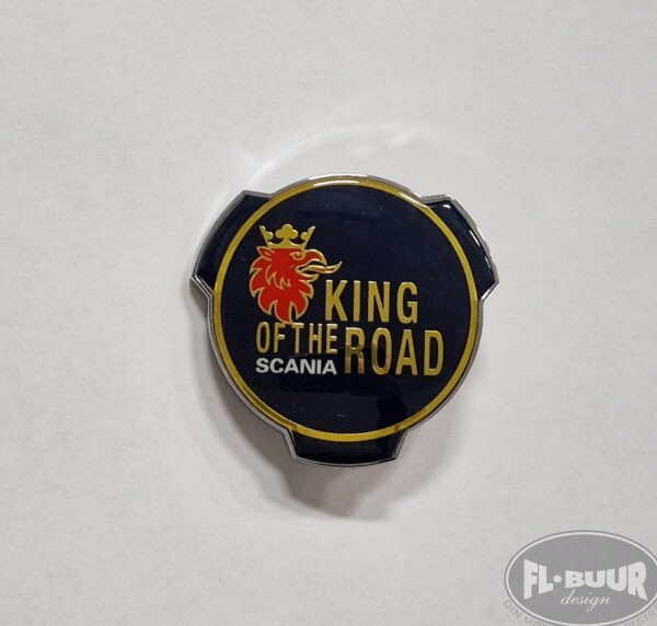 Scania Emblem - King Of The Road (Navy/Guld)