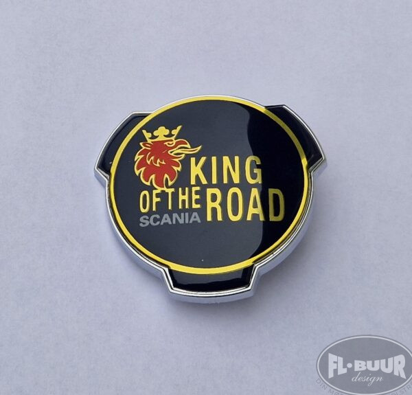 Emblem - Scania King Of The Road (Navy/Guld)
