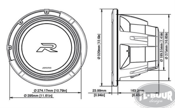 Alpine R2-W12D4 12" Subwoofer ekstra billede 4